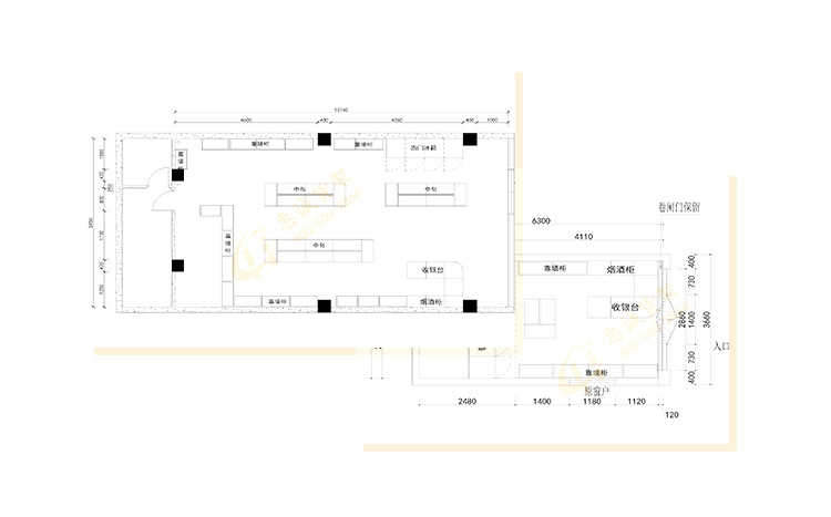 參茸前柜_藥店貨架_中藥柜圖片1-33