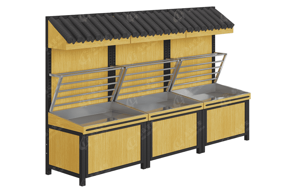 超市零食散裝貨架-靠墻屋檐